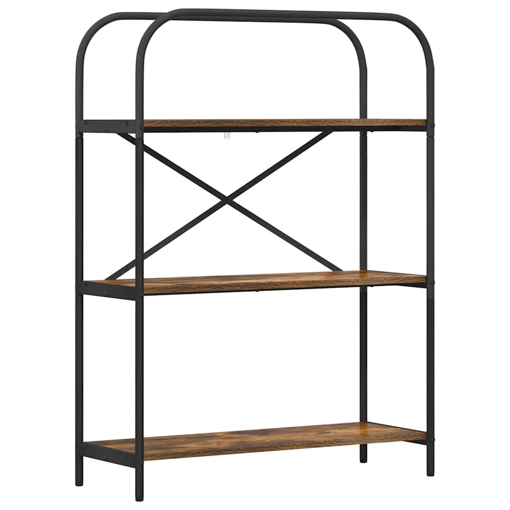 Bokhylle Røkt eik 80 x 30 x 109 cm Konstruert tre