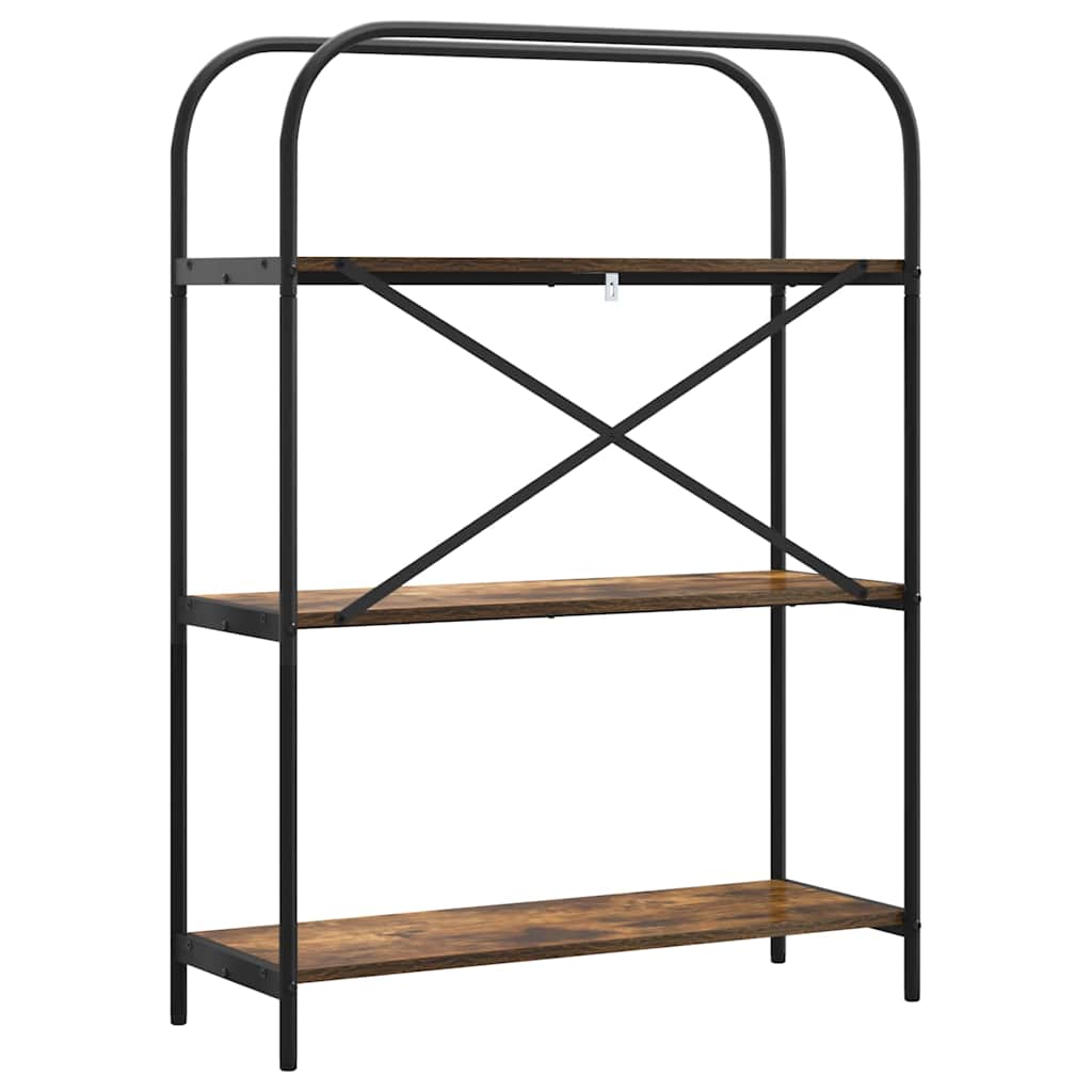 Bokhylle Røkt eik 80 x 30 x 109 cm Konstruert tre