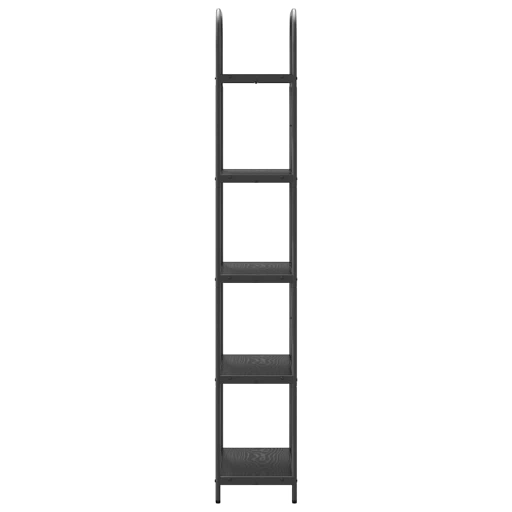 Bokhylle Svart Eik 60 x 30 x 183 cm Konstruert tre