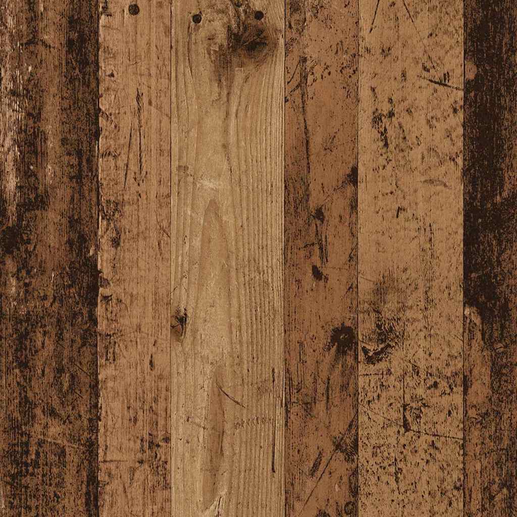 Bokhylle 5 nivåer 60 x 30 x 183 cm Konstruert tre Gammelt tre