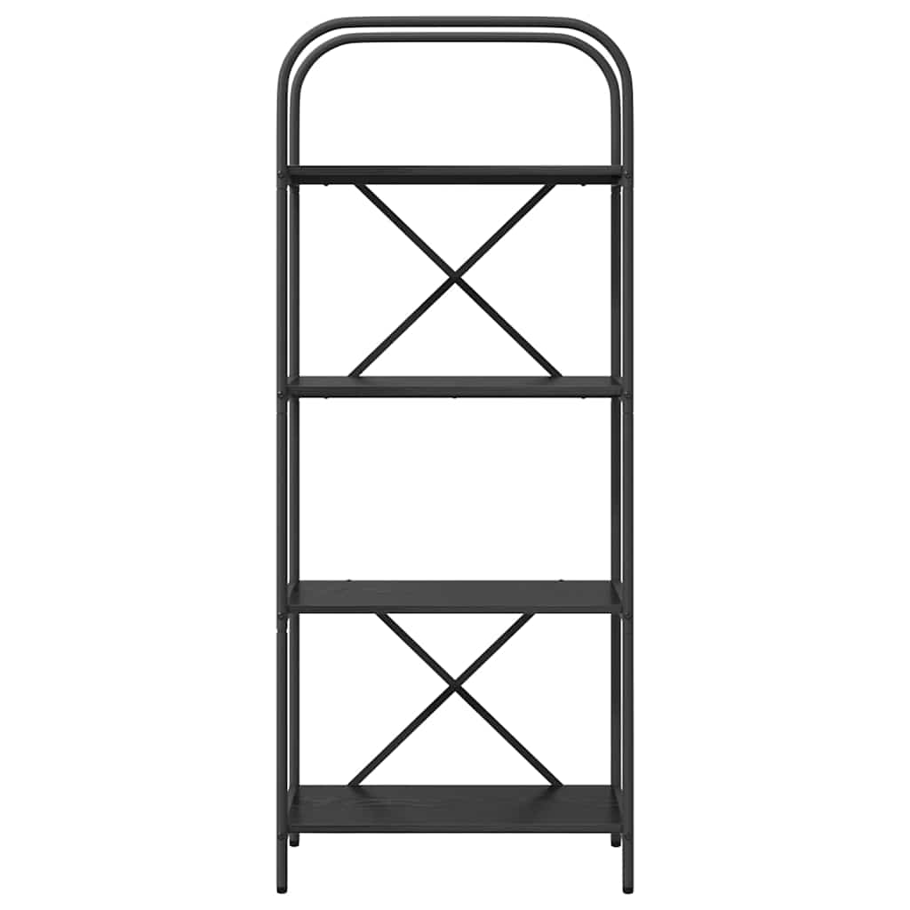 Bokhylle Svart Eik 60 x 30 x 146 cm Konstruert tre
