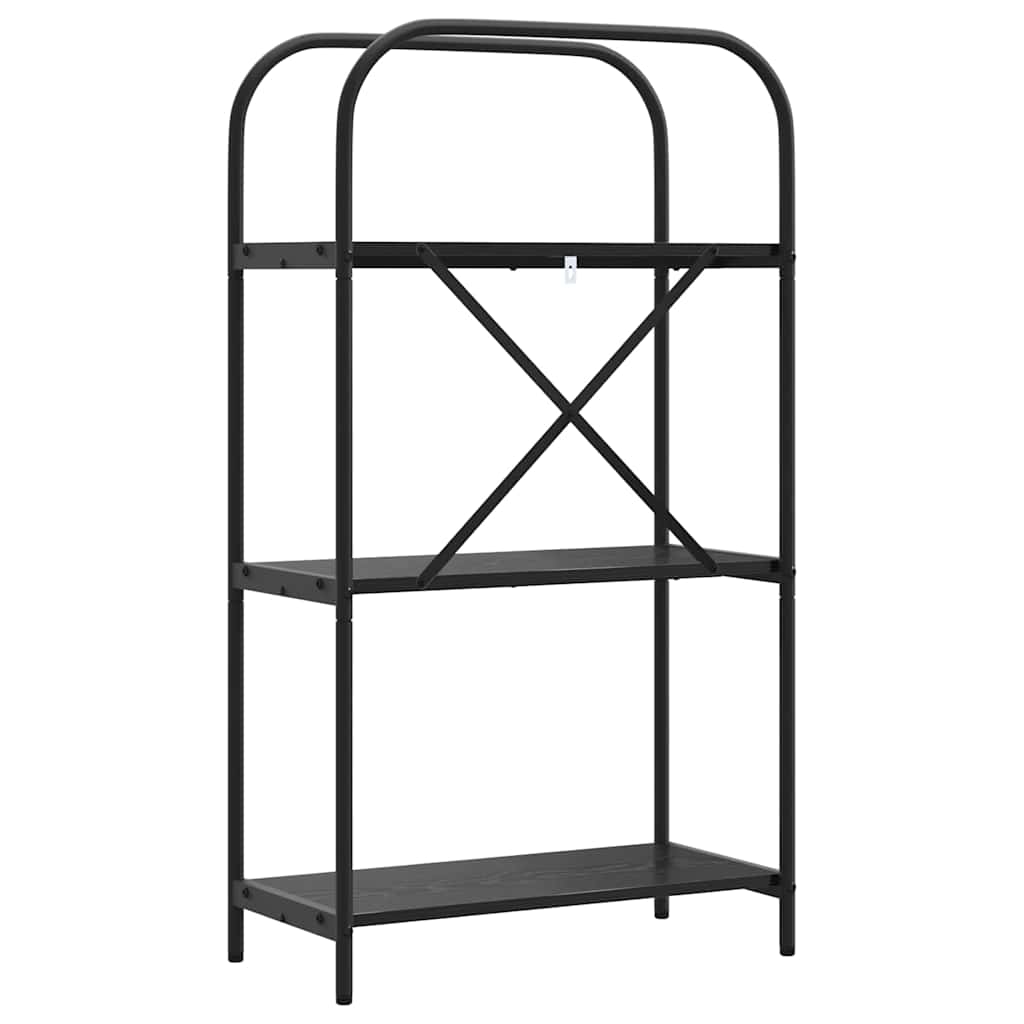 Bokhylle Svart Eik 60 x 30 x 109 cm Konstruert tre