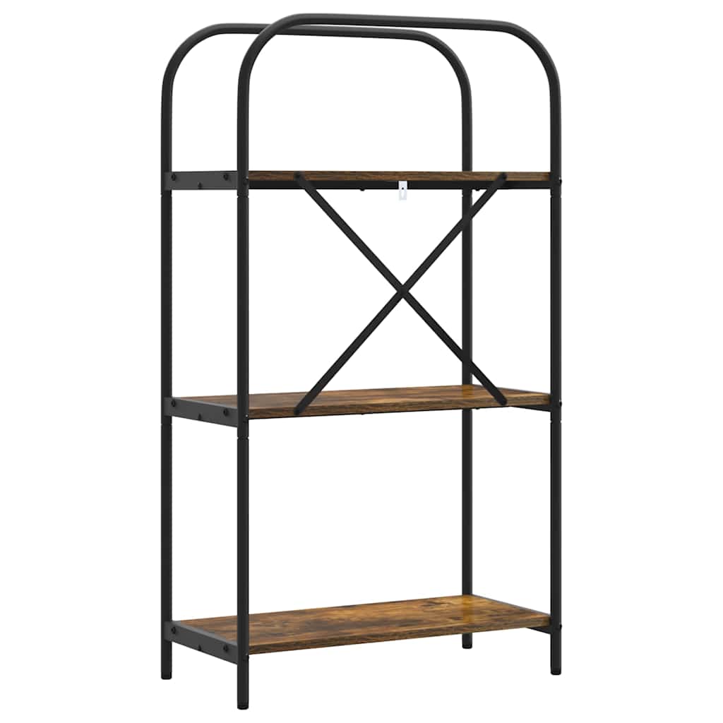 Bokhylle Røkt eik 60 x 30 x 109 cm Konstruert tre