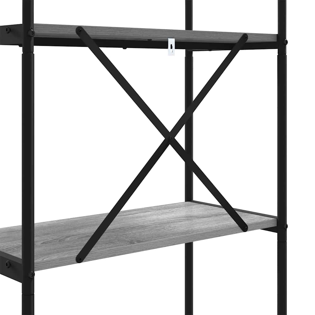 Bokhylle Grå Sonoma 60 x 30 x 109 cm Konstruert tre