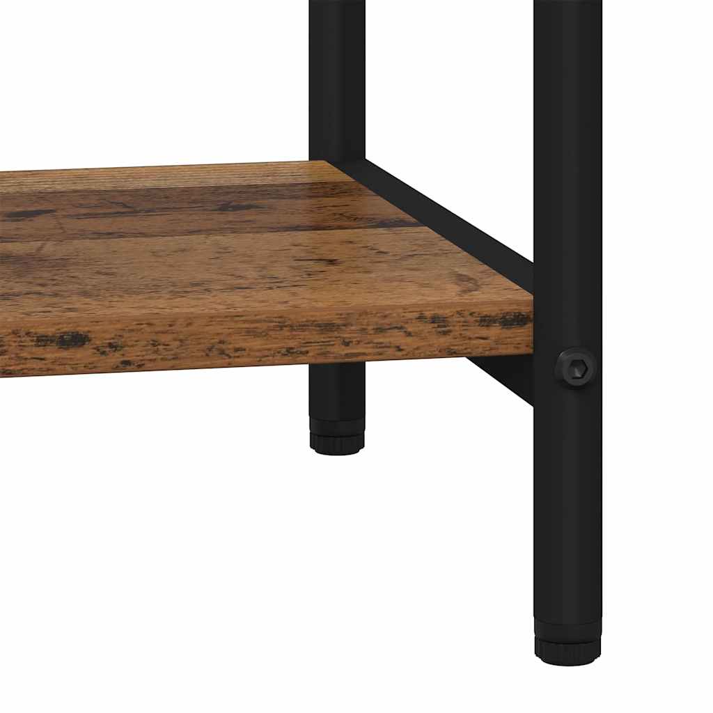 Bokhylle 5 nivåer 40 x 30 x 183 cm Konstruert tre Gammelt tre