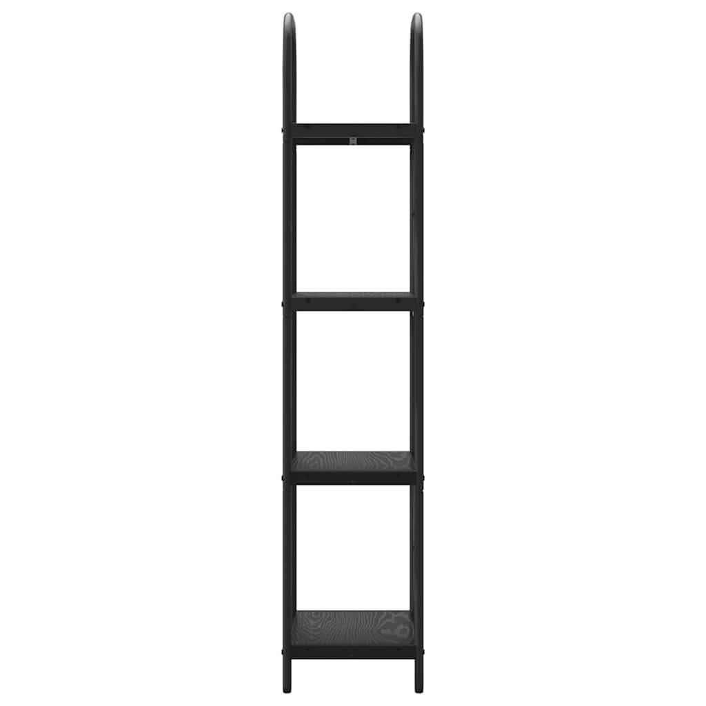 Bokhylle Svart Eik 40 x 30 x 146 cm Konstruert tre