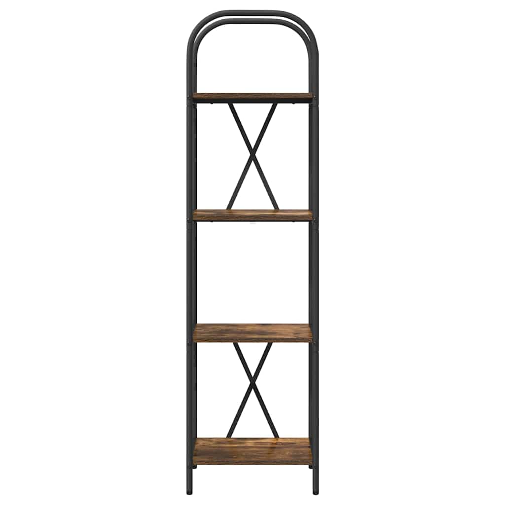 Bokhylle Røkt eik 40 x 30 x 146 cm Konstruert tre