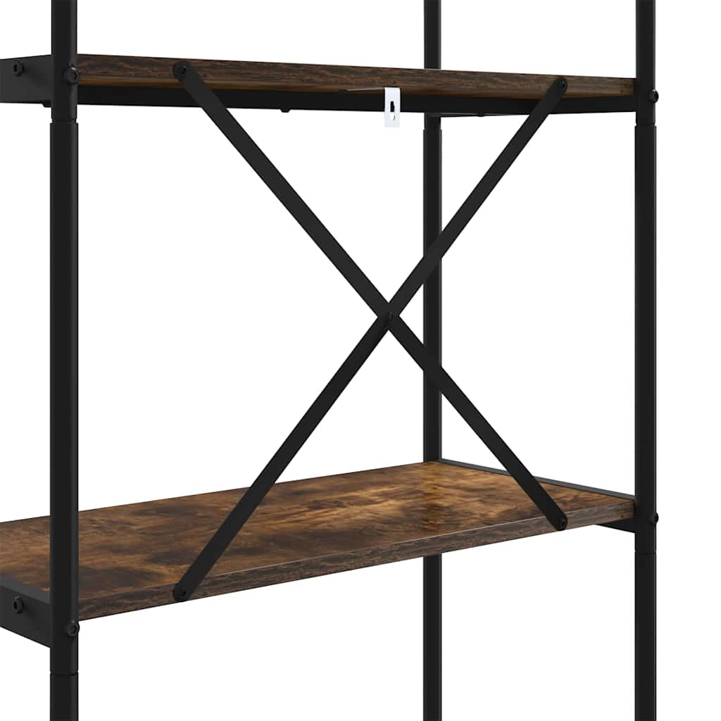 Bokhylle Røkt eik 80 x 30 x 183 cm Konstruert tre