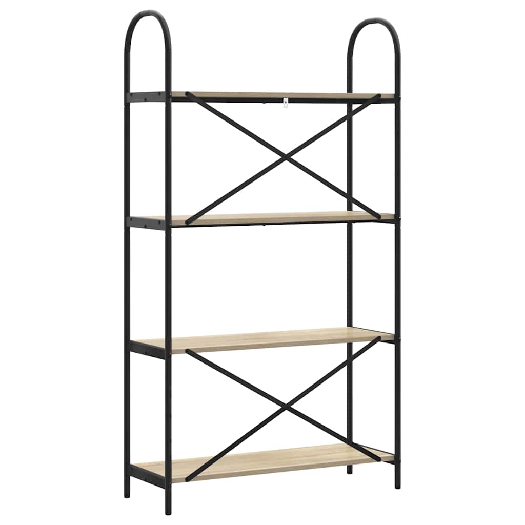 Bokhylle Sonoma eik 80 x 30 x 146 cm Konstruert tre