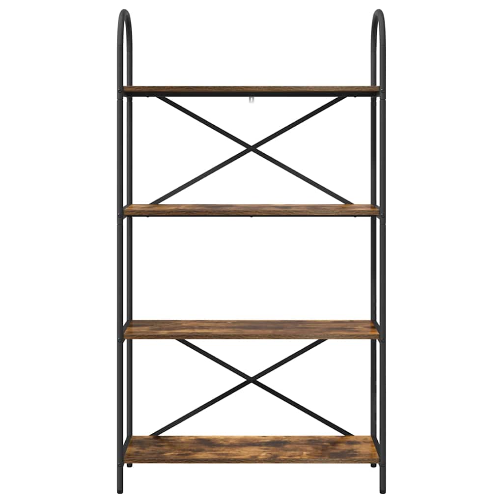 Bokhylle Røkt eik 80 x 30 x 146 cm Konstruert tre