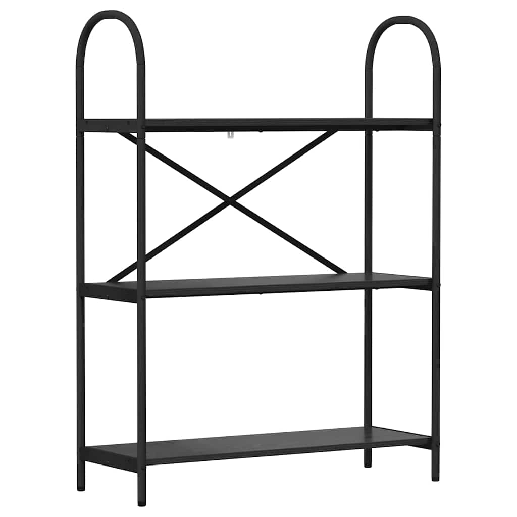 Bokhylle Svart Eik 80 x 30 x 109 cm Konstruert tre