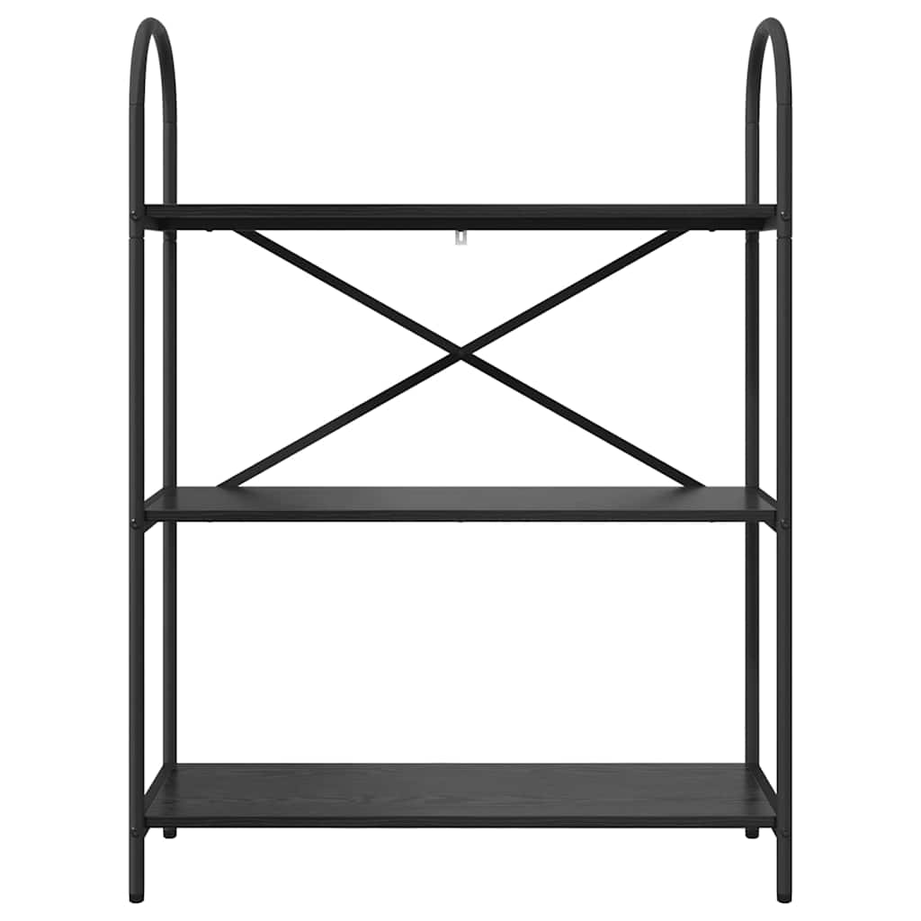 Bokhylle Svart Eik 80 x 30 x 109 cm Konstruert tre