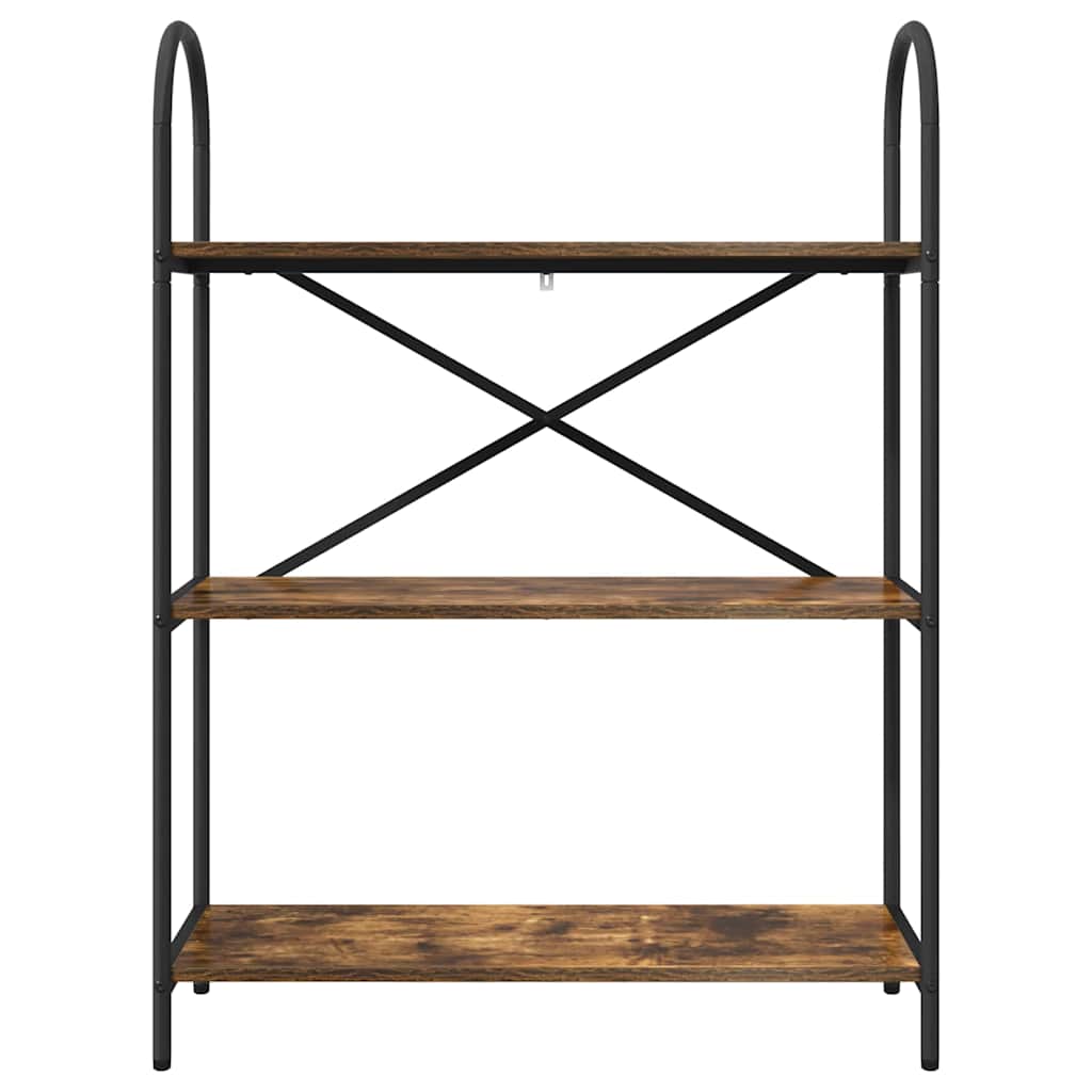 Bokhylle Røkt eik 80 x 30 x 109 cm Konstruert tre