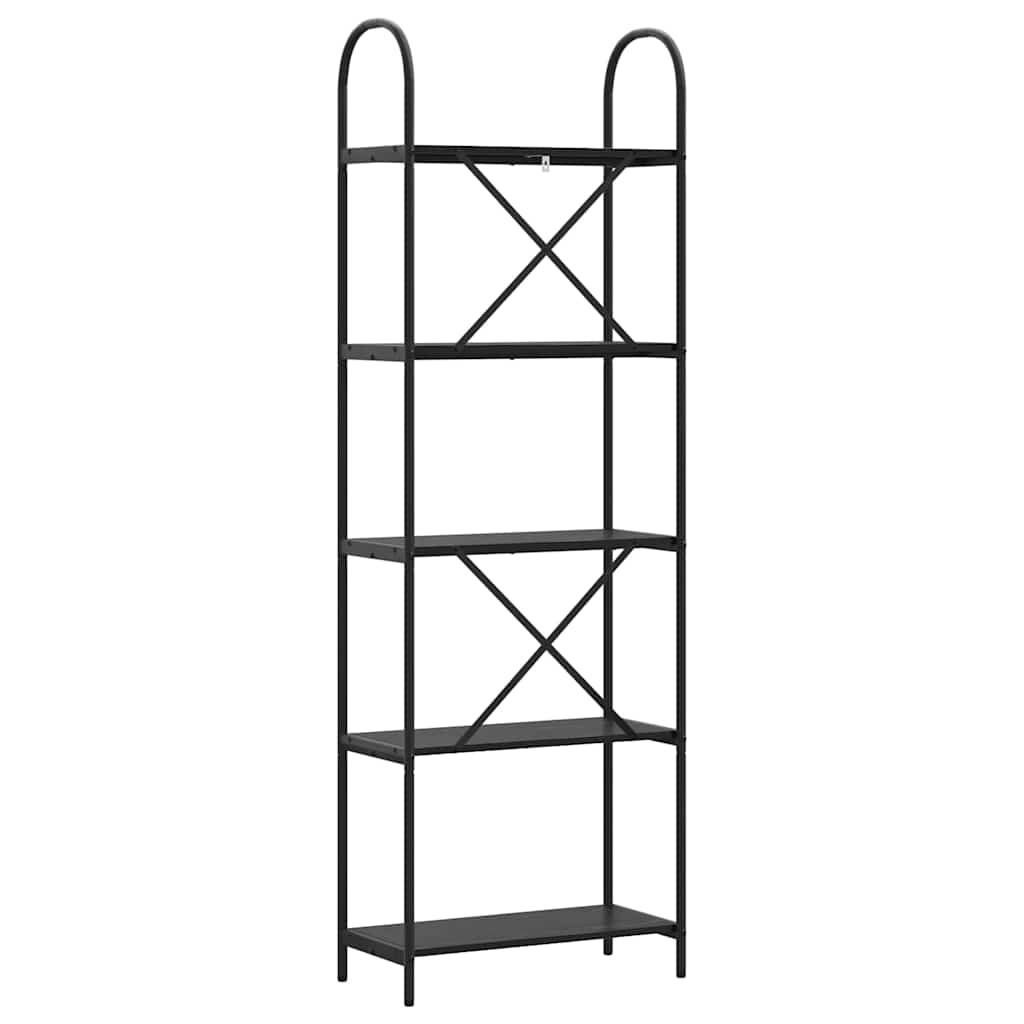 Bokhylle Svart Eik 60 x 30 x 183 cm Konstruert tre