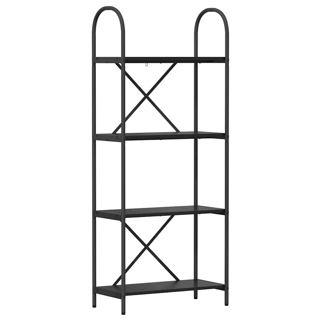 Bokhylle Svart Eik 60 x 30 x 146 cm Konstruert tre