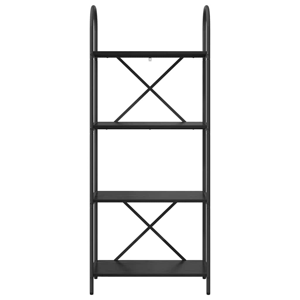 Bokhylle Svart Eik 60 x 30 x 146 cm Konstruert tre