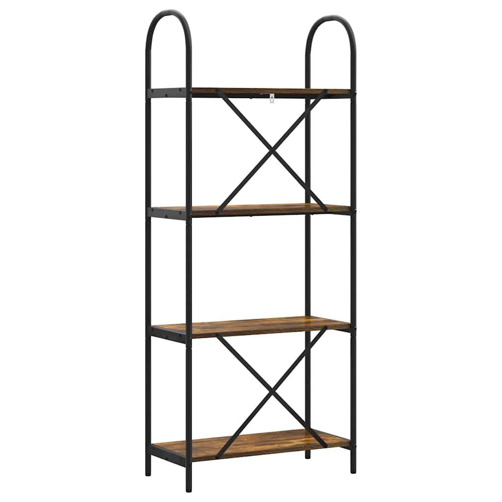 Bokhylle Røkt eik 60 x 30 x 146 cm Konstruert tre
