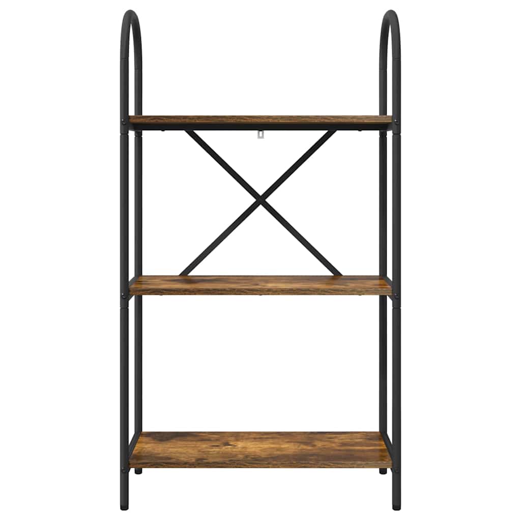 Bokhylle Røkt eik 60 x 30 x 109 cm Konstruert tre