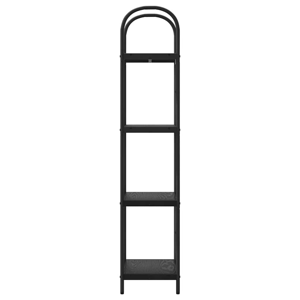 Bokhylle Svart Eik 40 x 30 x 146 cm Konstruert tre