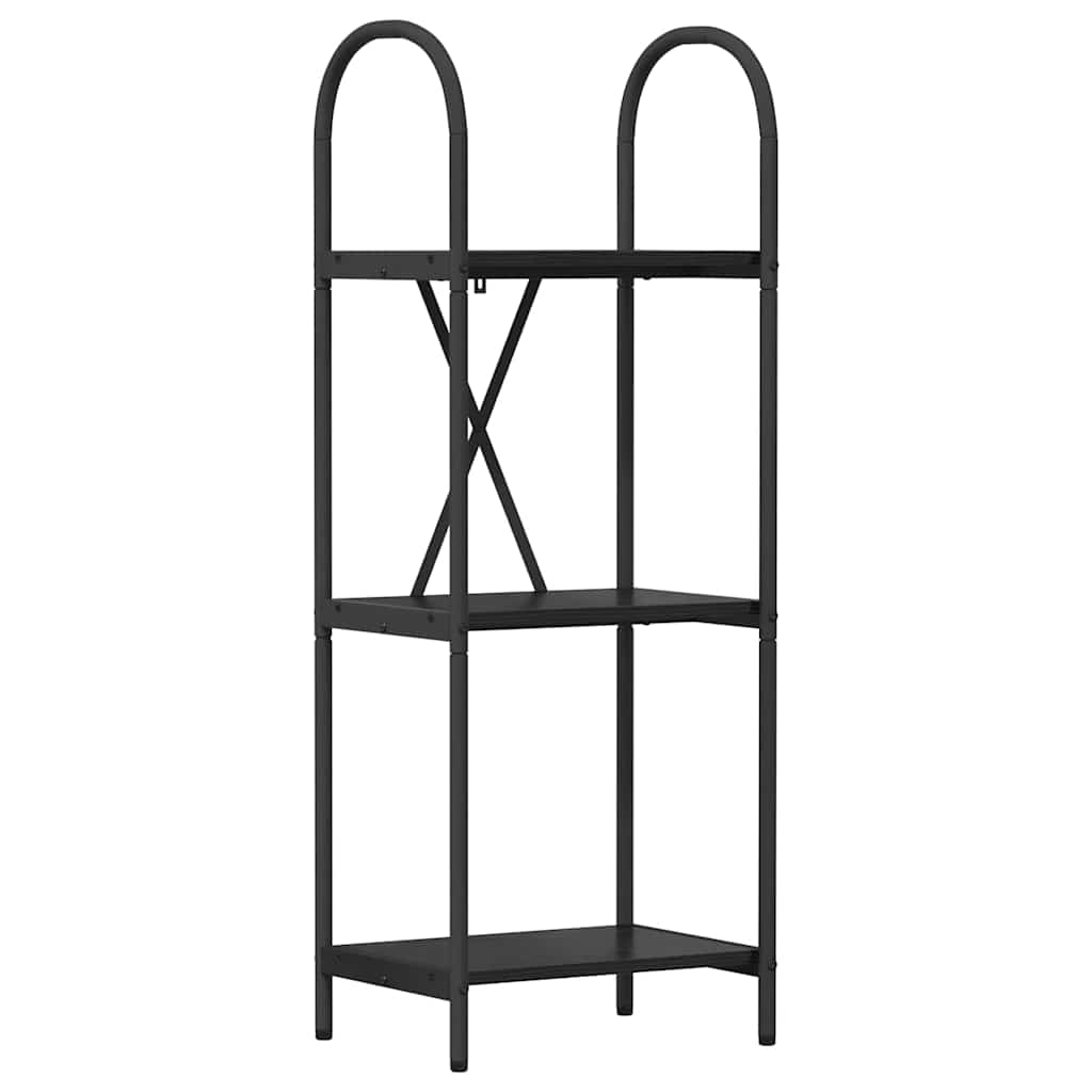 Bokhylle Svart Eik 40 x 30 x 109 cm Konstruert tre