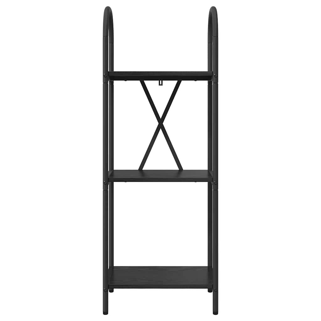 Bokhylle Svart Eik 40 x 30 x 109 cm Konstruert tre