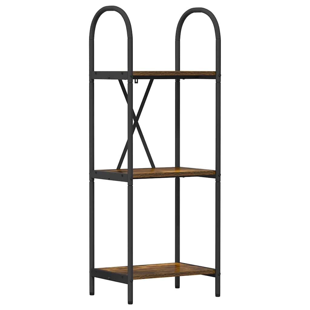 Bokhylle Røkt eik 40 x 30 x 109 cm Konstruert tre