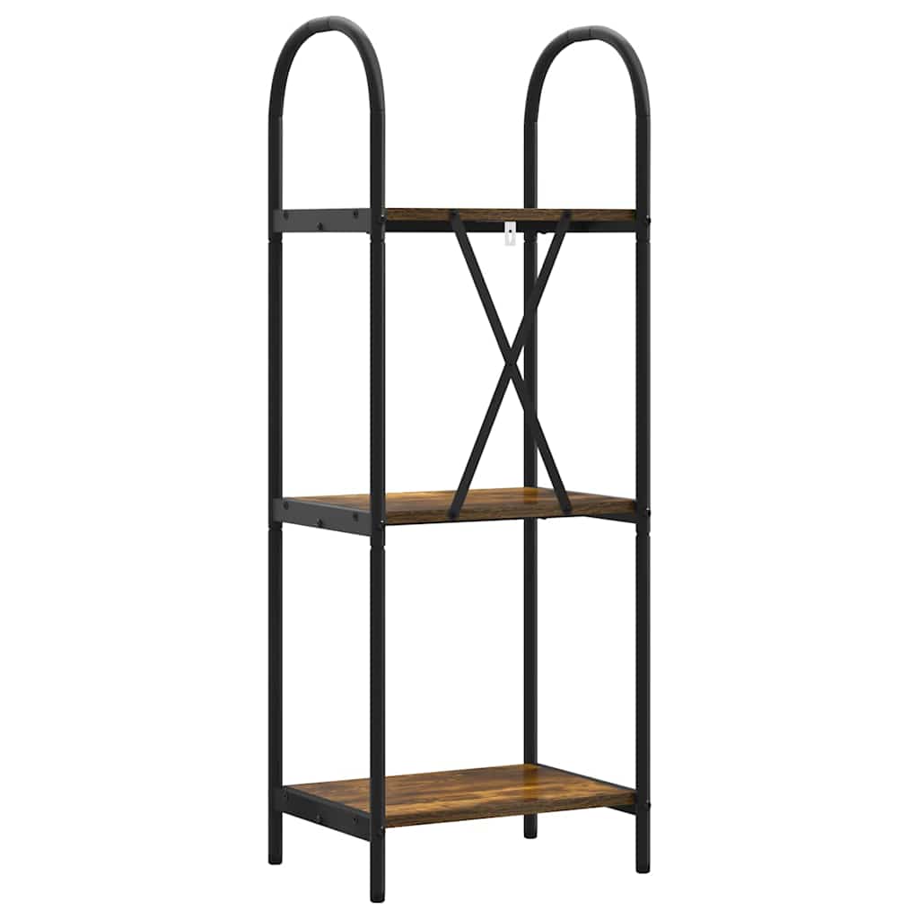 Bokhylle Røkt eik 40 x 30 x 109 cm Konstruert tre