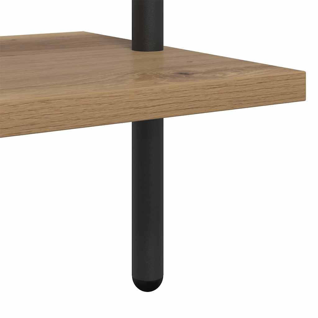 Bokhylle 6 nivåer 60 x 24 x 203 cm Konstruert tre Artisan Eik