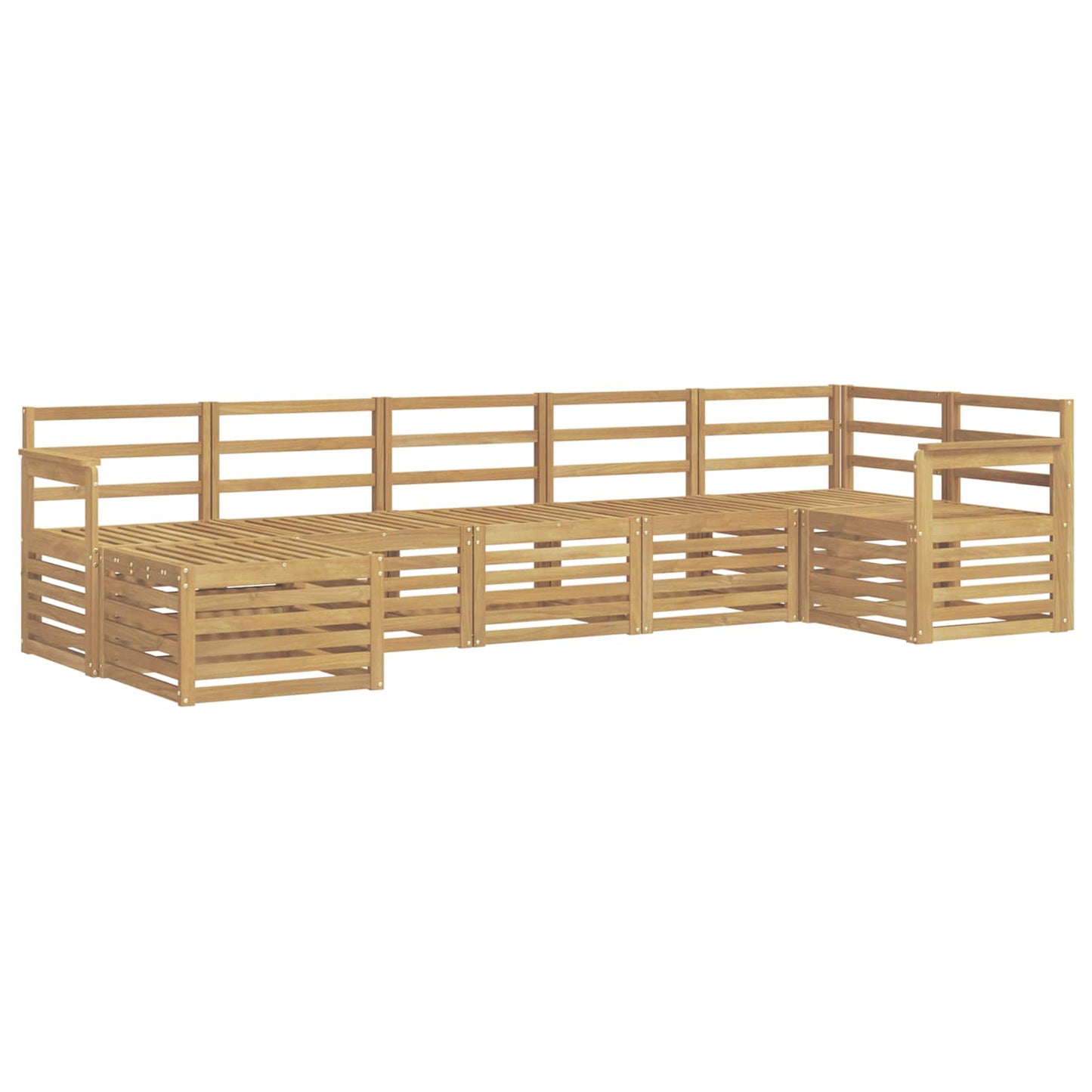 Utendørs sofa-sett 7 pcs Hvit