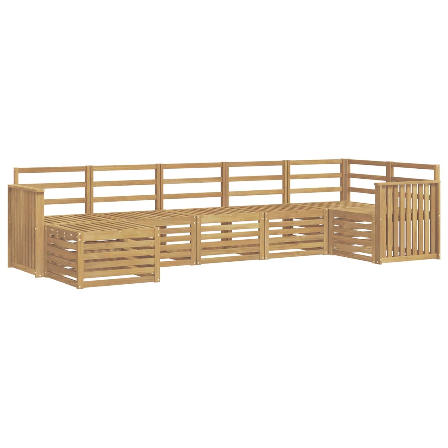 Utendørs sofa-sett 7 pcs Hvit