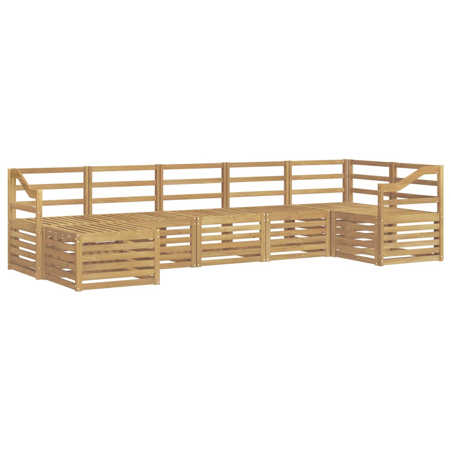 Utendørs sofa-sett 7 pcs Hvit