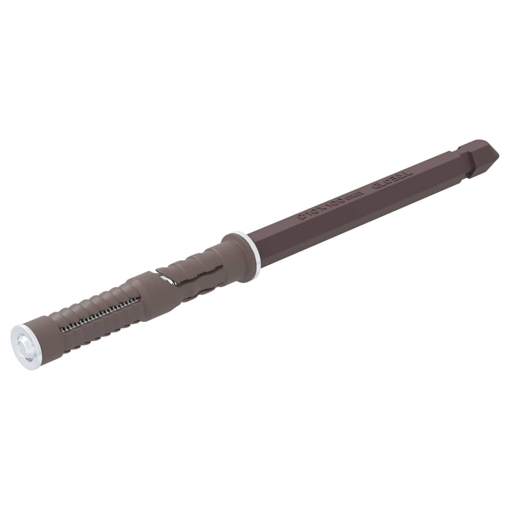 Flytende hyllebraketter 12 pcs Beige Ø10 x 170 mm Stål