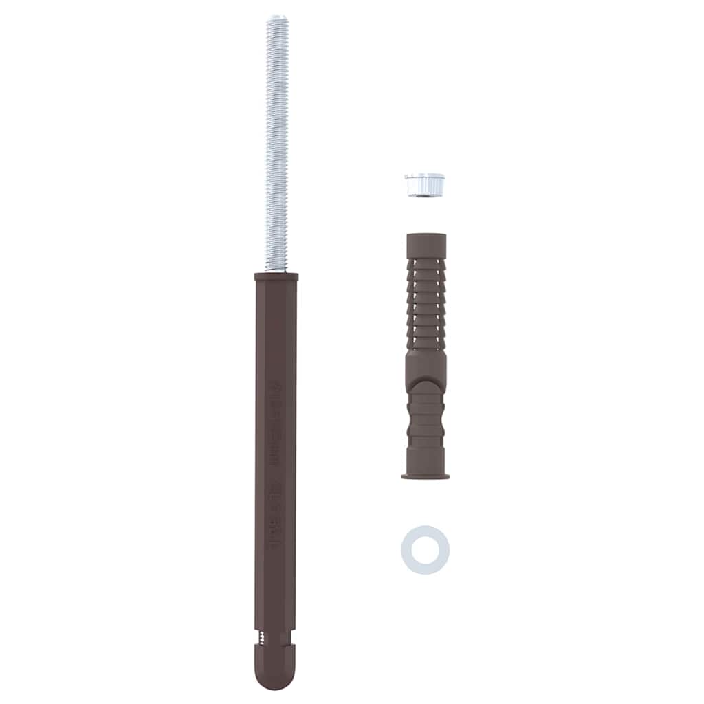 Flytende hyllebraketter 12 pcs Beige Ø12 x 190 mm Stål