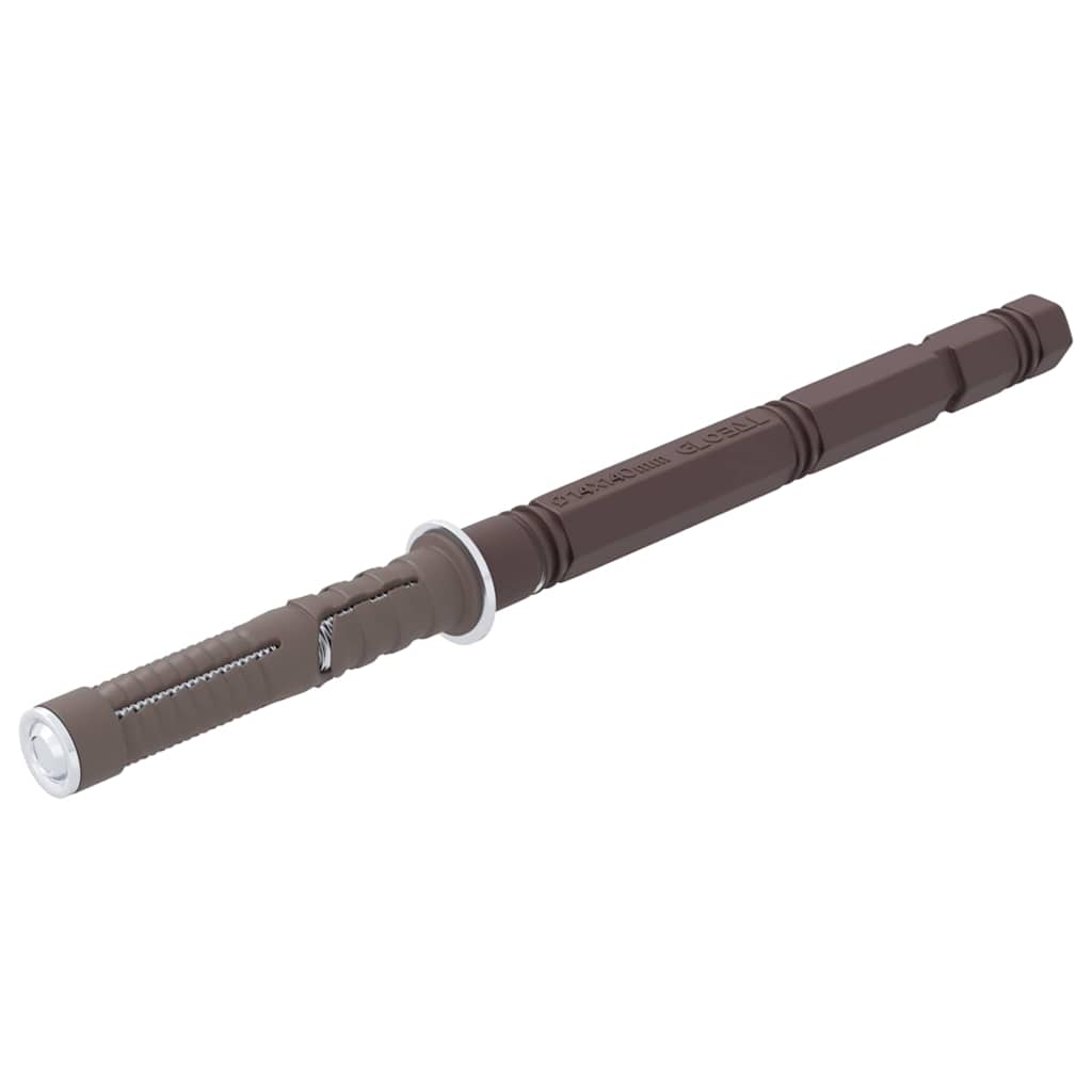 Flytende hyllebraketter 12 pcs Beige Ø14 x 210 mm Stål