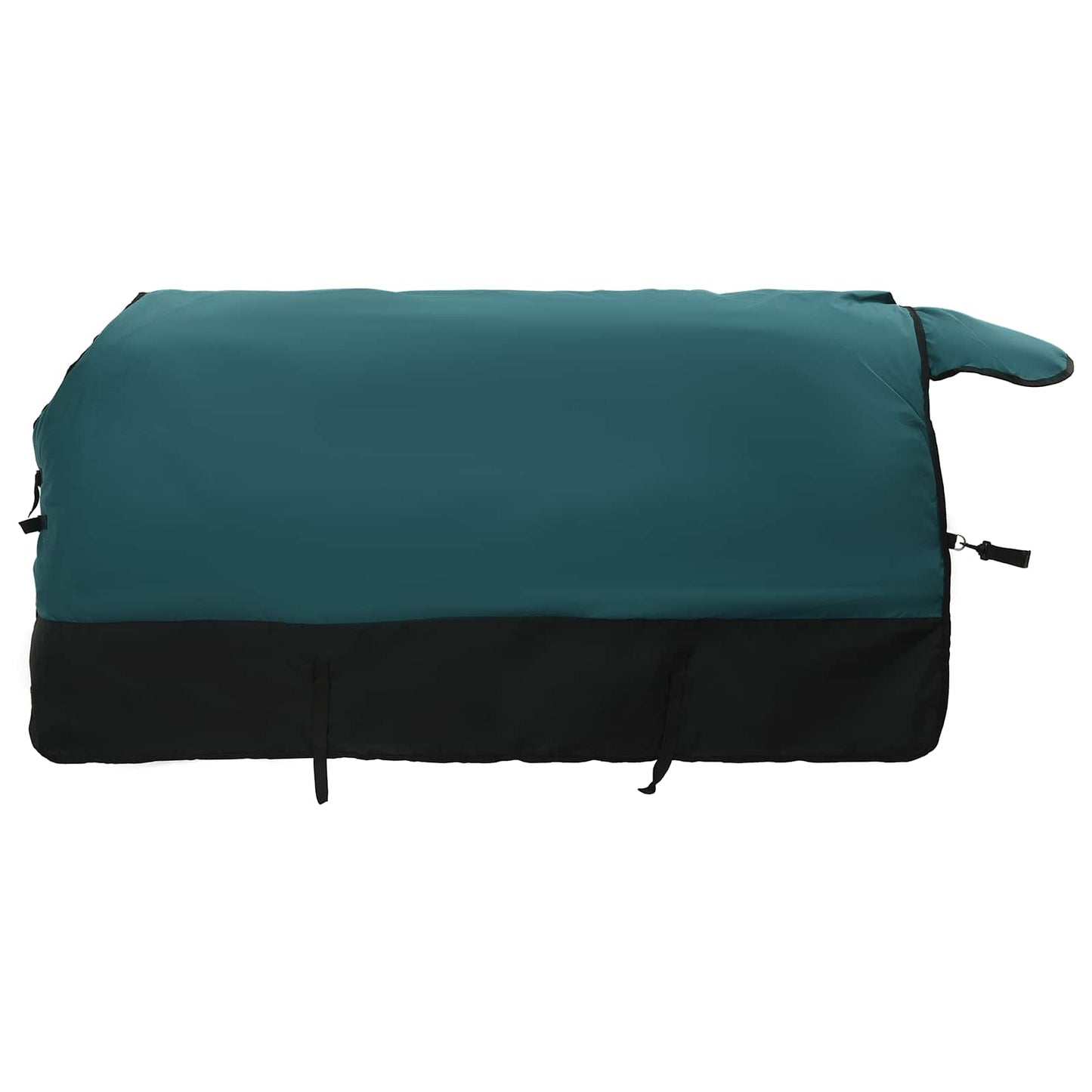 Hestepledd Mørk Grønn og Svart 165 cm Polyester