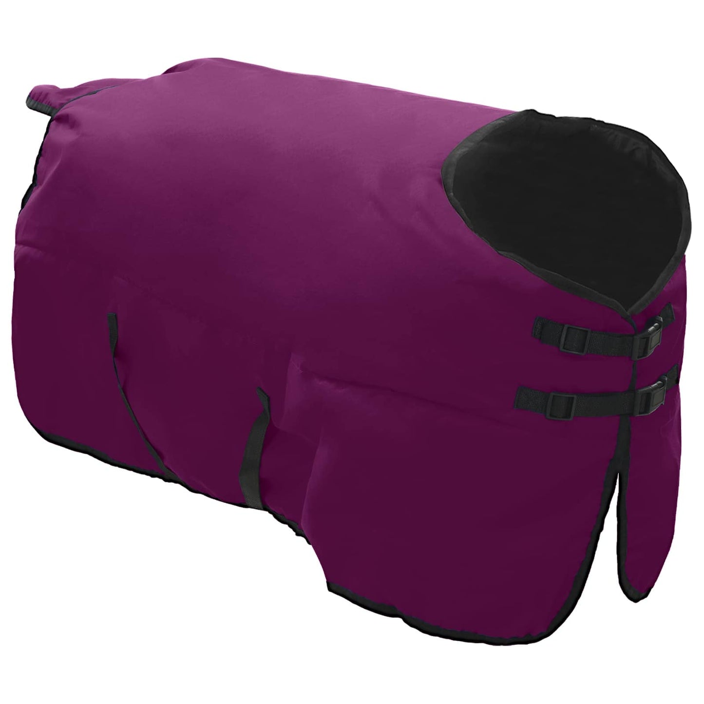 Hestepledd Mørk Grønn og Svart 95 cm Polyester