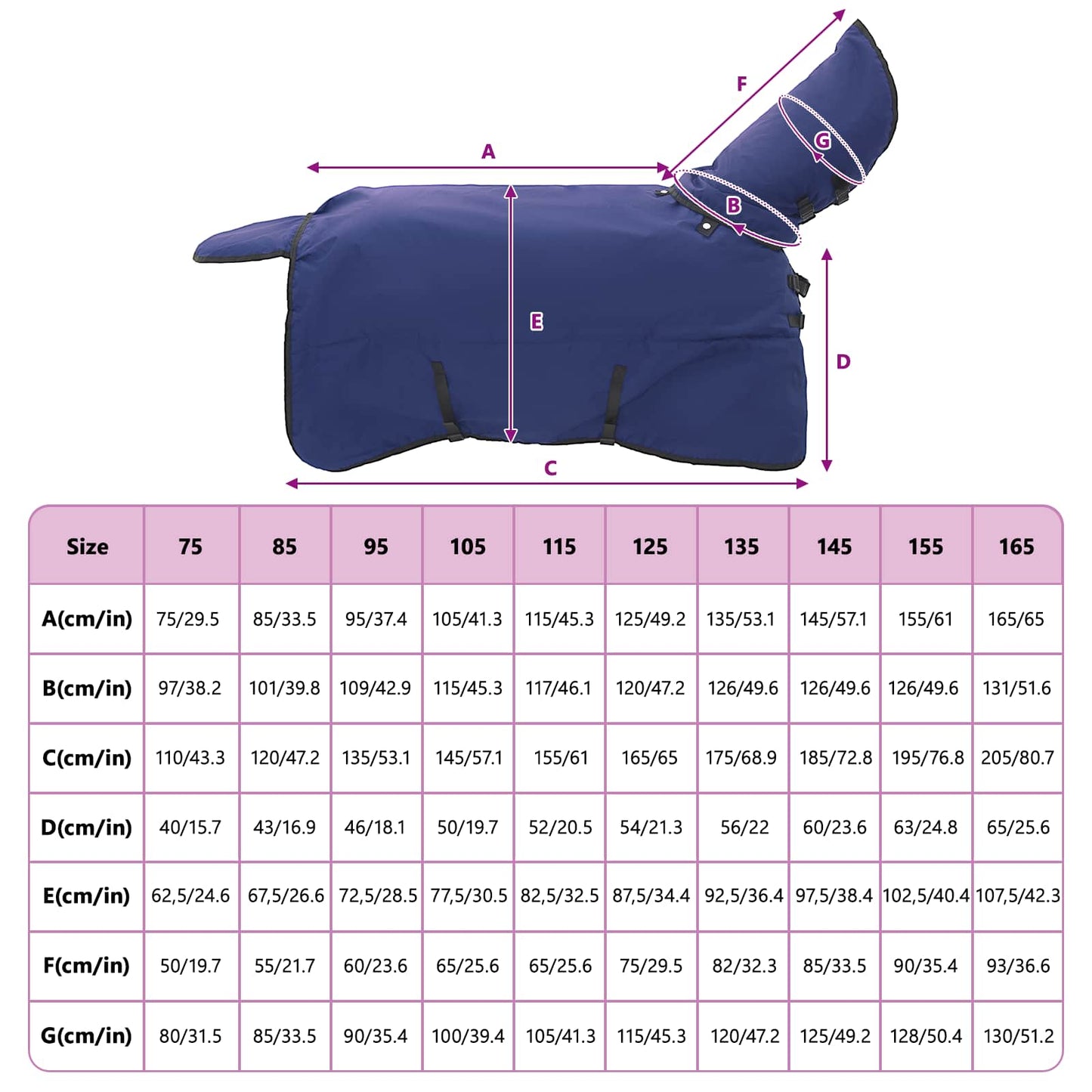 Hestepledd Mørk Grønn og Svart 105 cm Polyester