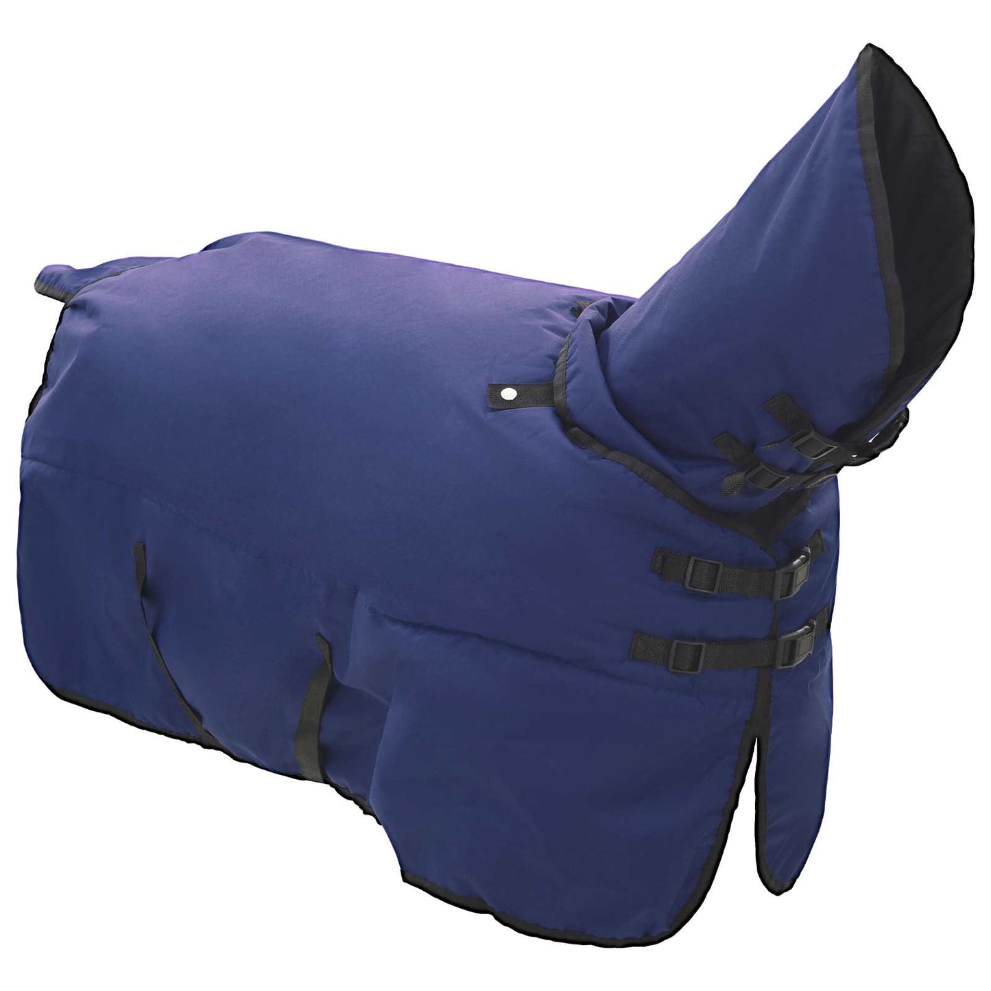 Hestepledd Mørk Grønn og Svart 125 cm Polyester