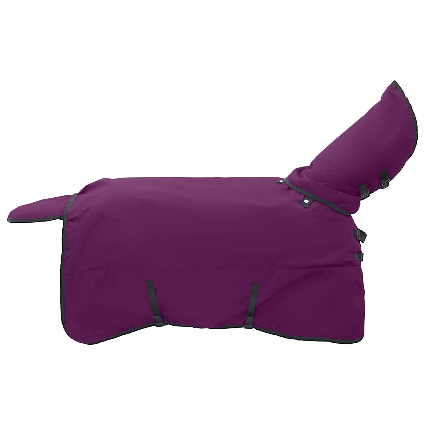 Hestepledd Mørk Grønn og Svart 95 cm Polyester