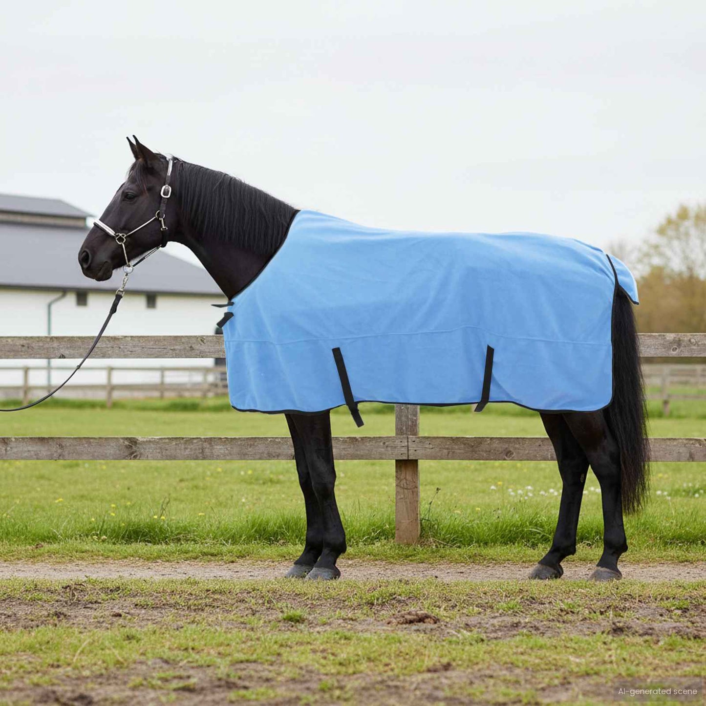 Hestepledd Full aqua 125 cm Polyester