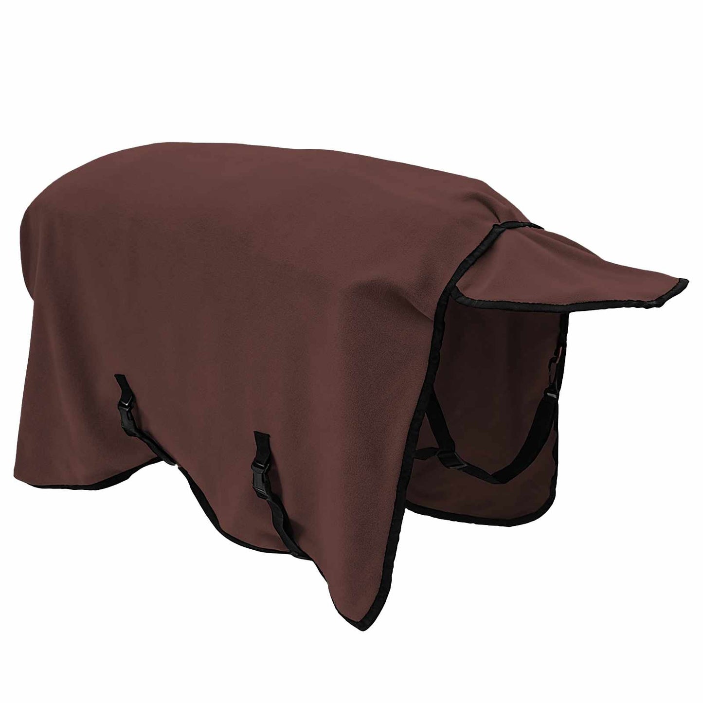 Hestepledd Helt mørk brun 75 cm Polyester