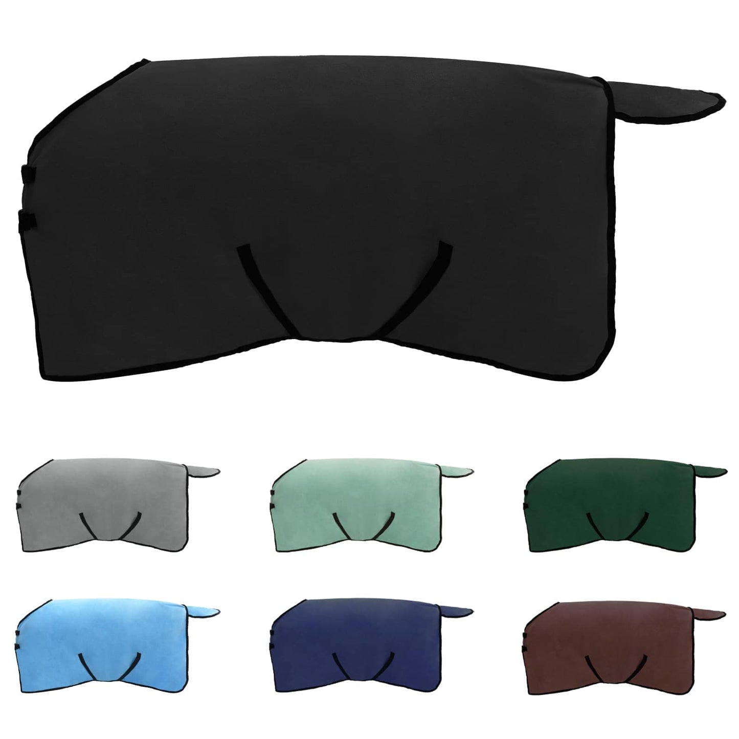 Hestepledd Svart 95 cm Polyester