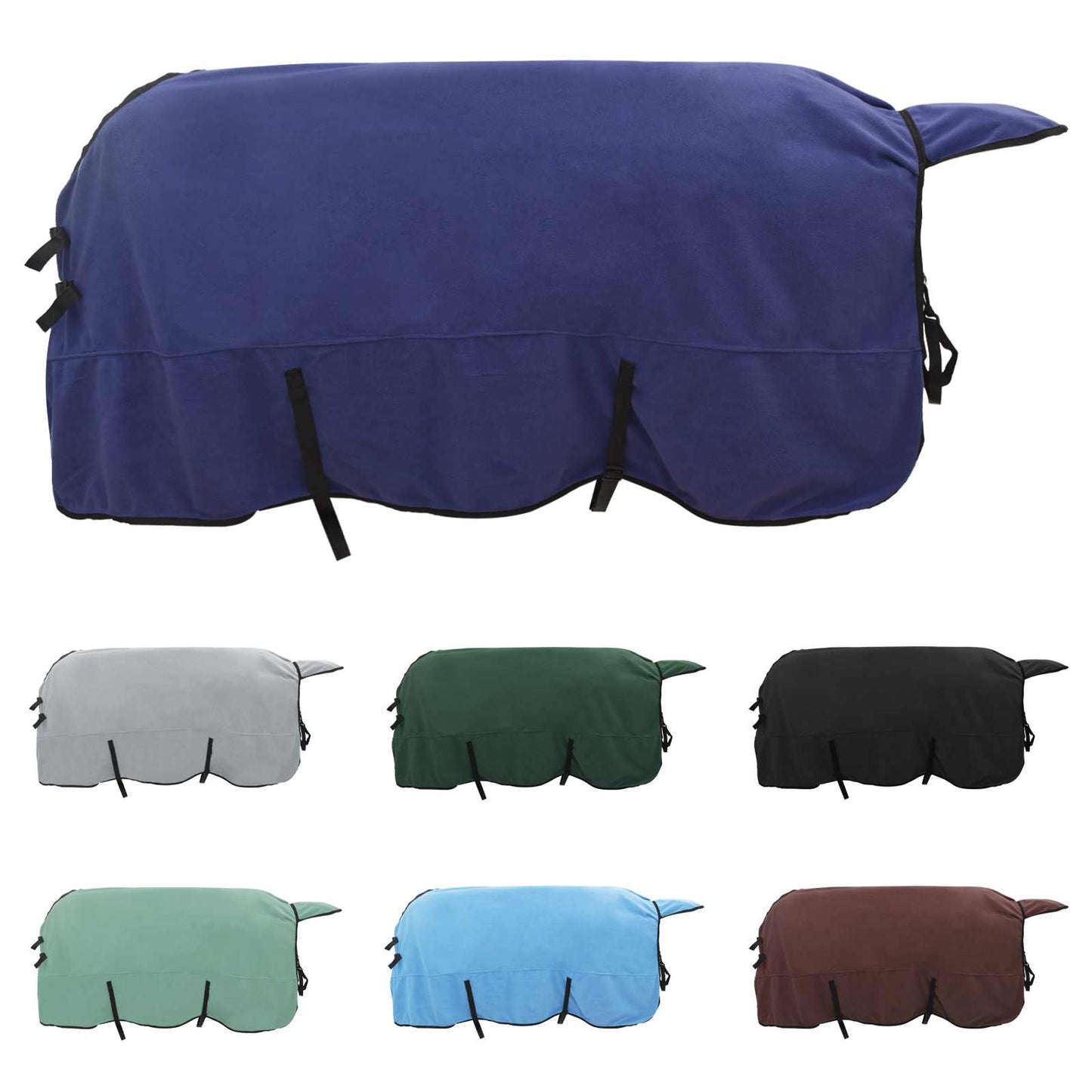 Hestepledd Marineblå 135 cm Polyester