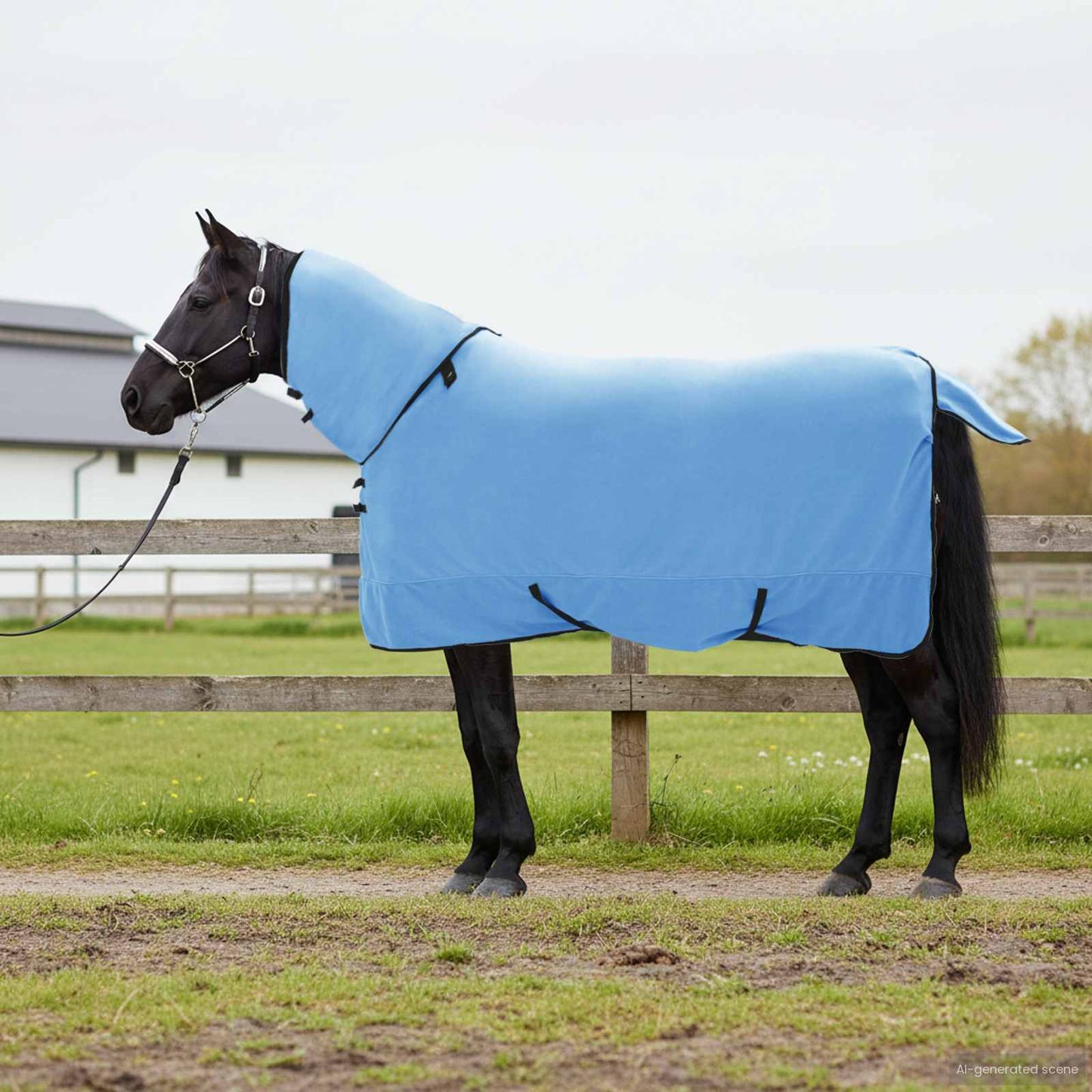 Hestepledd Full aqua 135 cm Polyester