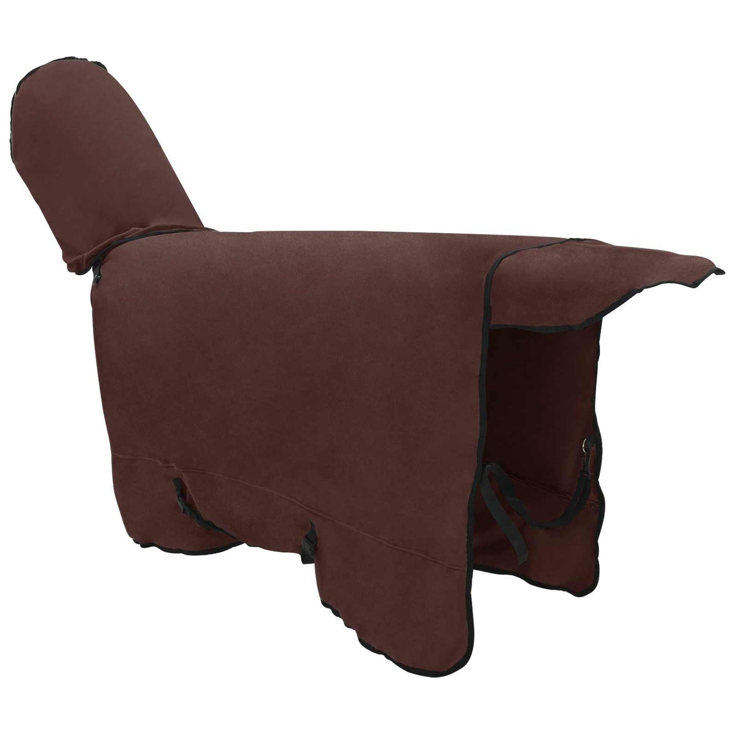 Hestepledd Helt mørk brun 165 cm Polyester