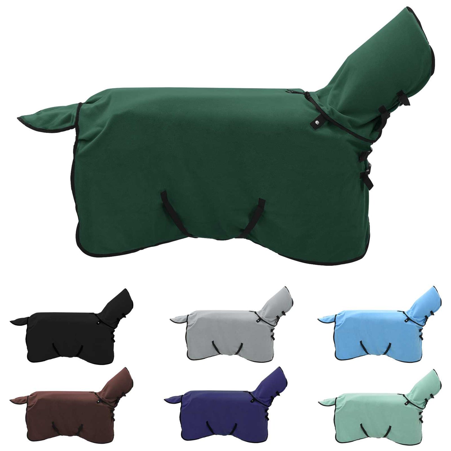 Hestepledd Kraftig mørk grønn 75 cm Polyester