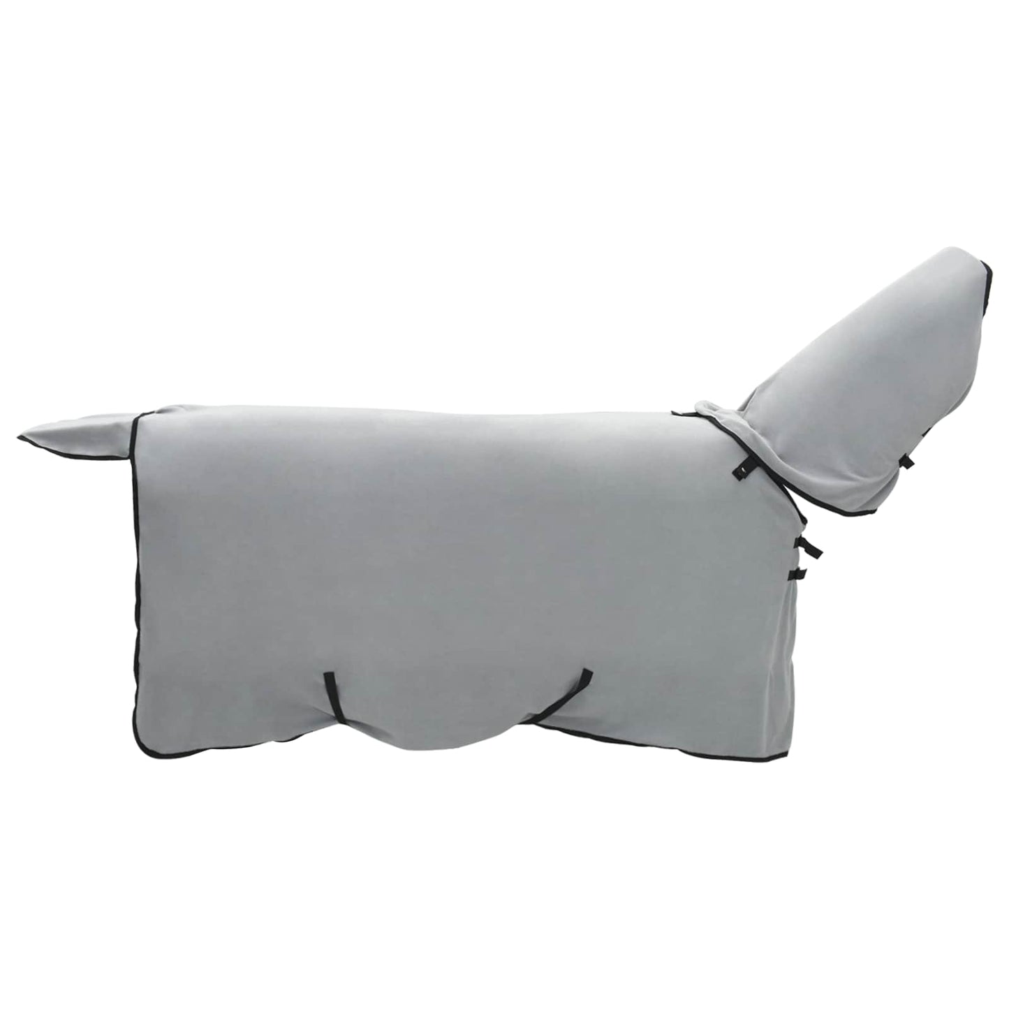 Hestepledd Full lys grå og rosa 105 cm Polyester