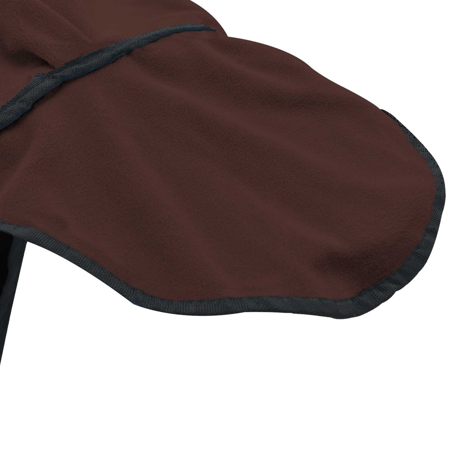 Hestepledd Helt mørk brun 105 cm Polar fleece