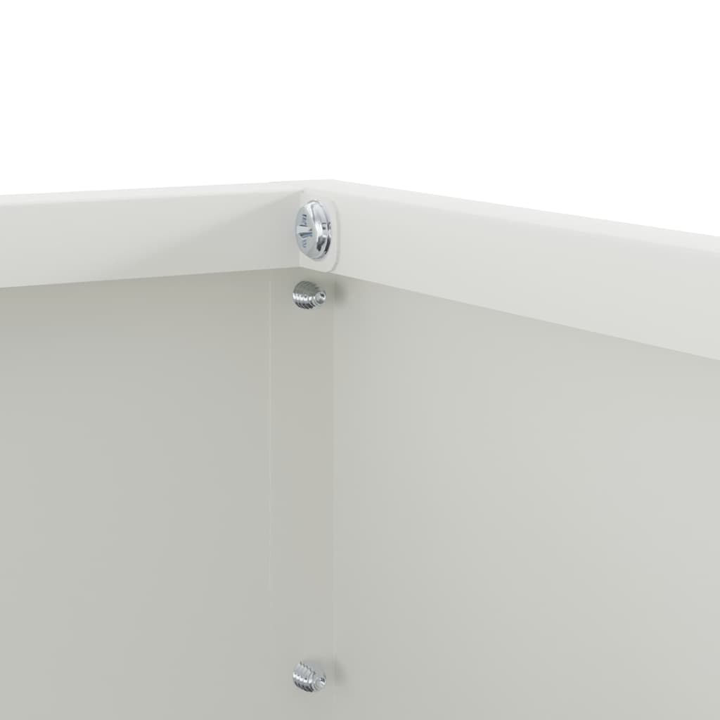 Gjerdekant 6 pcs Hvit 40 x 40 x 13 cm Stål