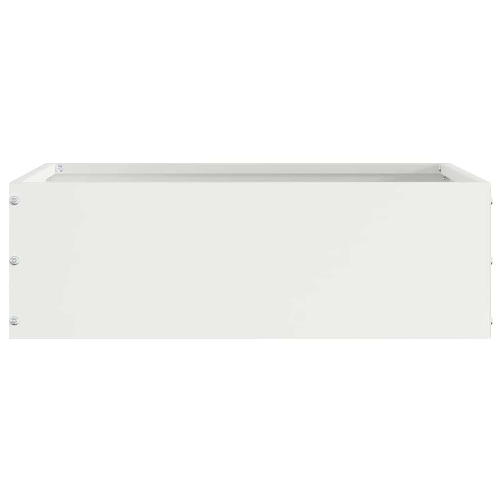 Gjerdekant 6 pcs Hvit 40 x 40 x 13 cm Stål
